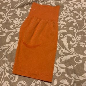 NVGTN Burnt Orange Biker Shorts